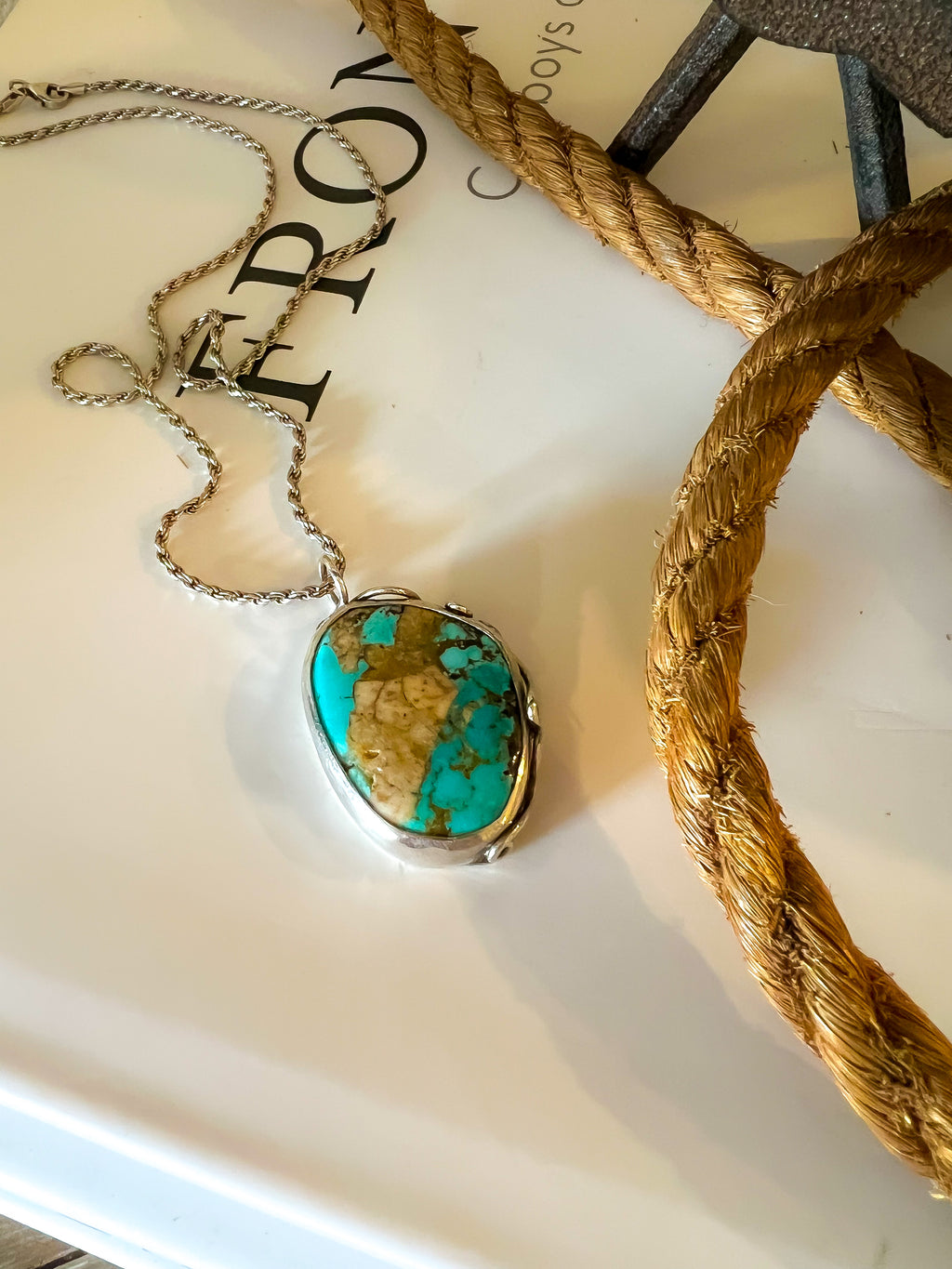 🏜️Desert Sky Turquoise Necklace 🪨✨