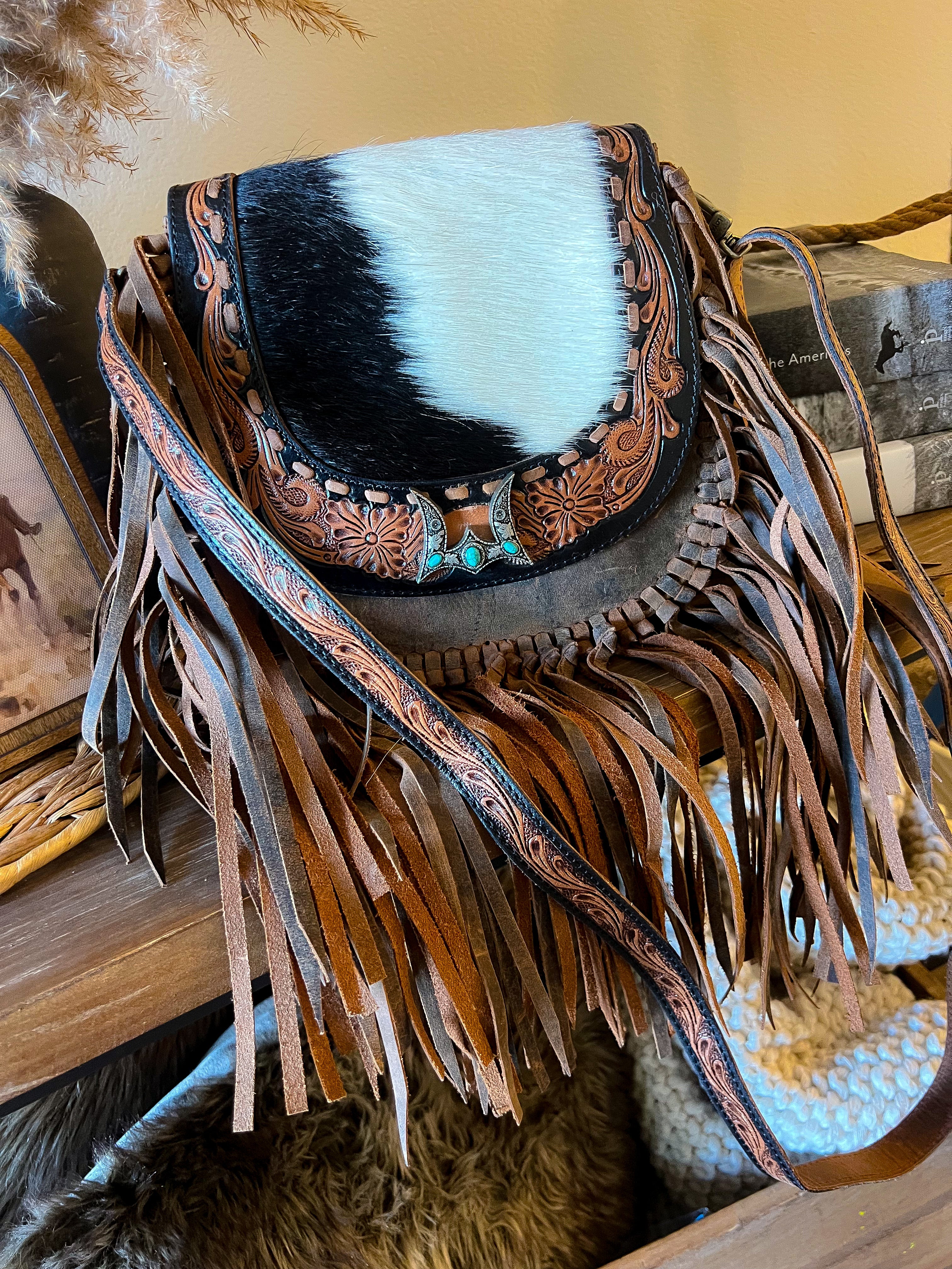 Loyal West Desert Dahilia Tassle Bag