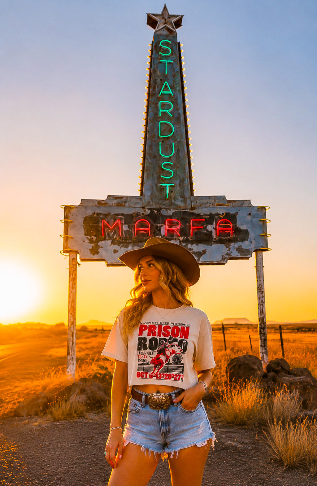 🤠✨ Prison Rodeo Crop Tee ✨🤠
