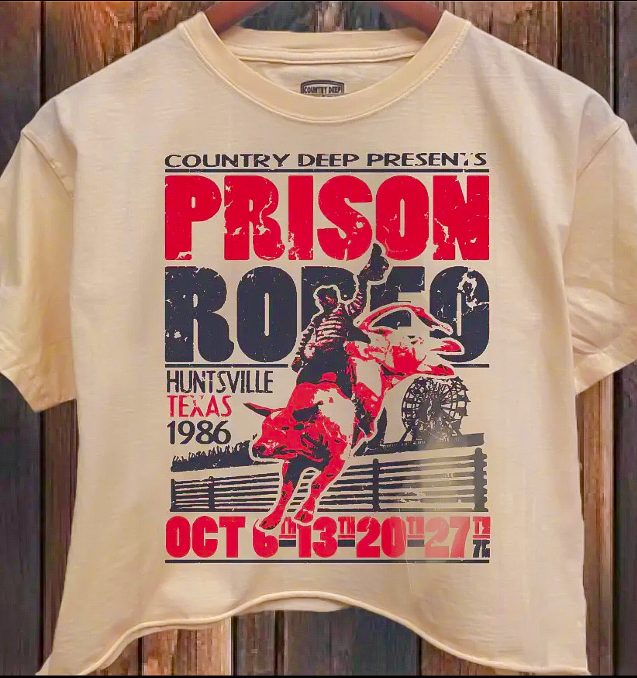 🤠✨ Prison Rodeo Crop Tee ✨🤠